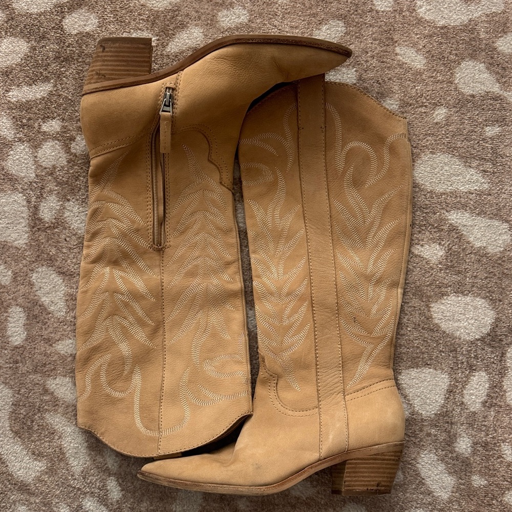 Dolce Vita Tan Western Cowboy Boots 9.5